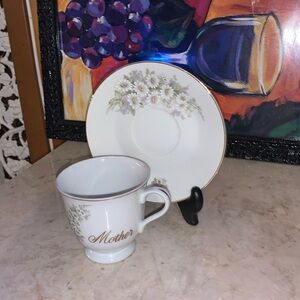 Vintage teacup/saucer Papel(MOTHER )